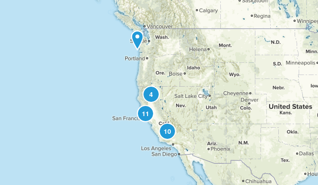 completed hikes Map