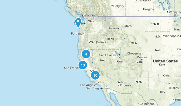 completed hikes Map