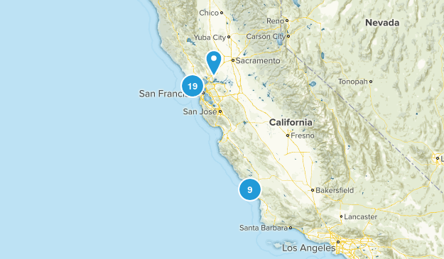 Bay Area Hikes To Do List Map