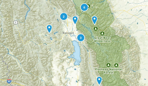 West Glacier Map