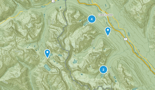 Banff Trails Map