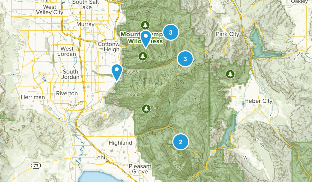 trails to hike in northern utah Map
