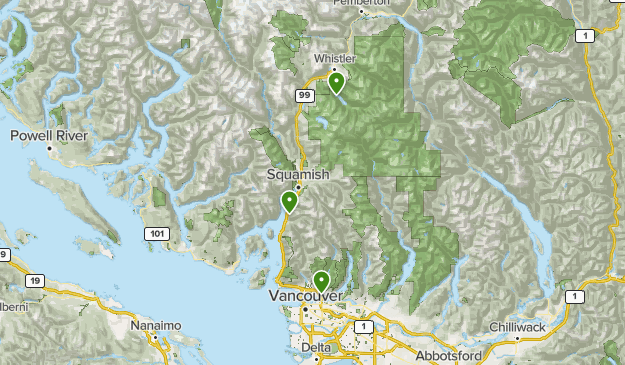 Whistlersquamish List Alltrails