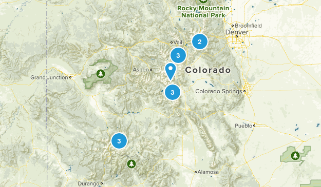 Colorado 14ers Map
