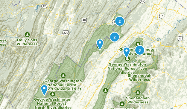 Cabin hikes Map