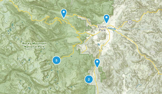 Rocky Mountain Park Map