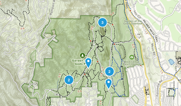 Garden of the Gods Map