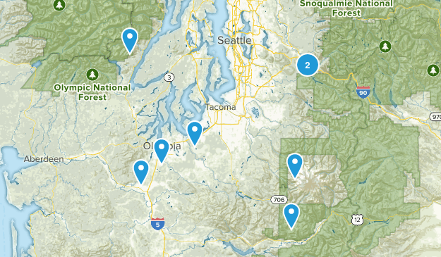 Completed hiking trails Map