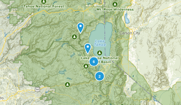 south lake tahoe Map