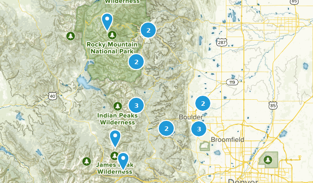 Easy Hikes Map