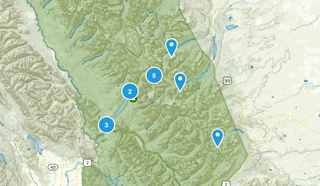 Glacier National Park Map