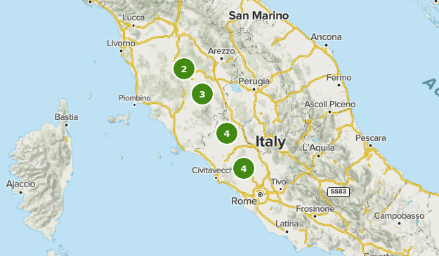 Via Francigena: Italy Map