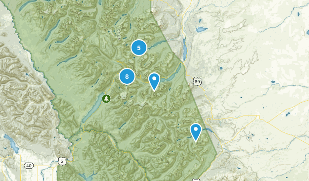 Glacier Trails Map