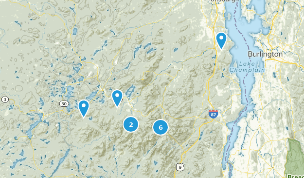 Upstate NY Hikes Map