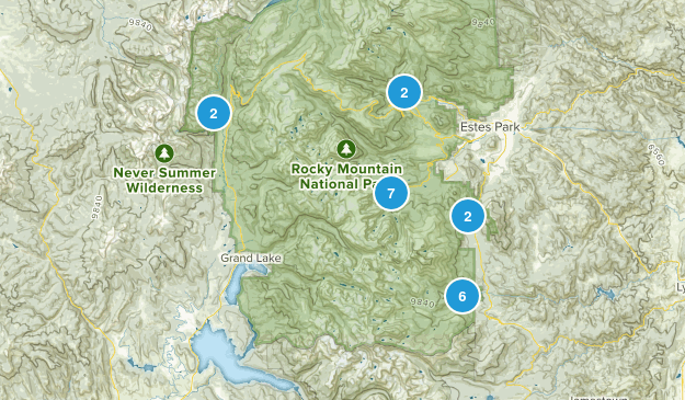 Rocky Mountain NP Map