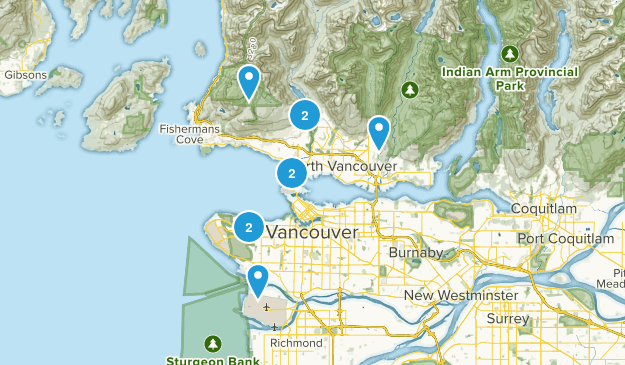 Vancouver, BC Area Map