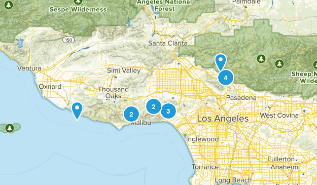 LA med (4-8 mi) Map