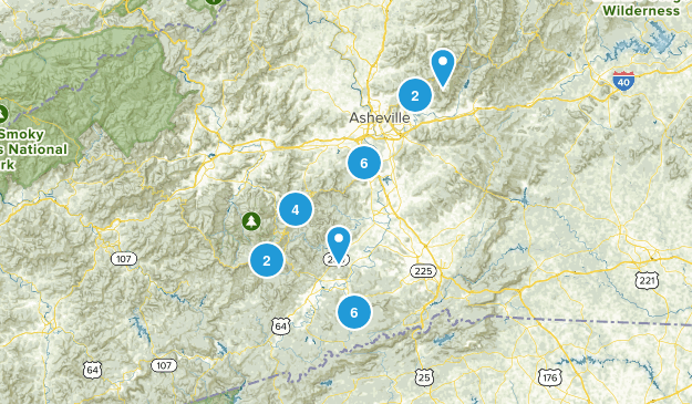 Spots to Hike Map
