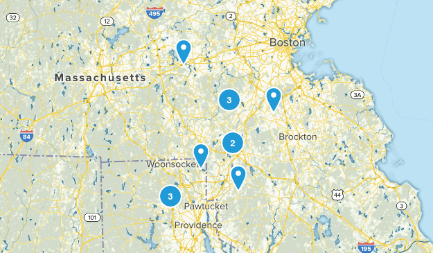 Dog friendly hikes in home Map