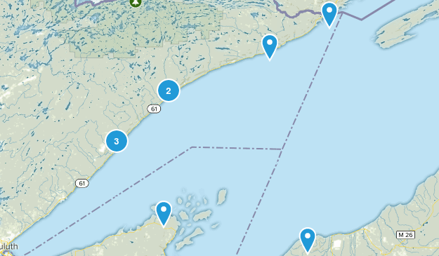 North Shore MN Map