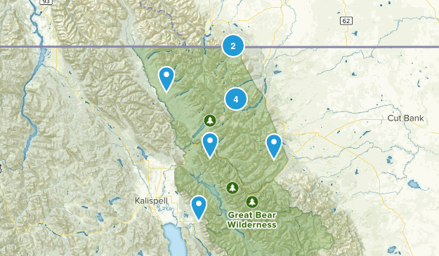 Glacier NP Map