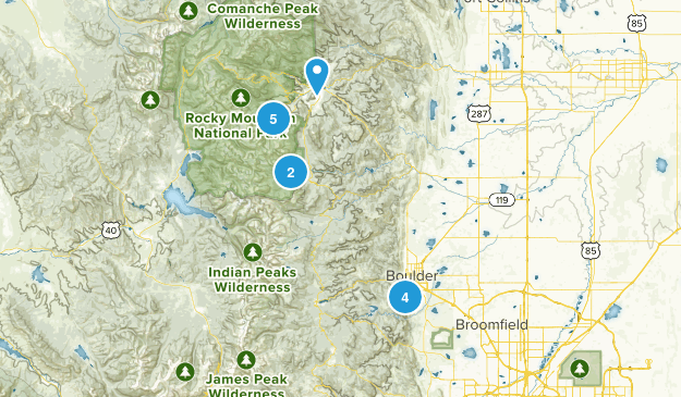 Boulder Hikes Map
