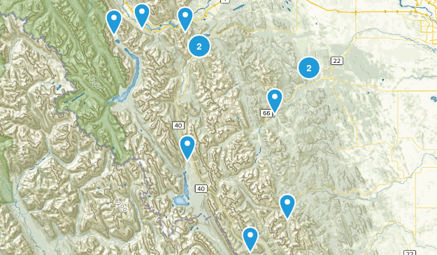 possible day hikes Map