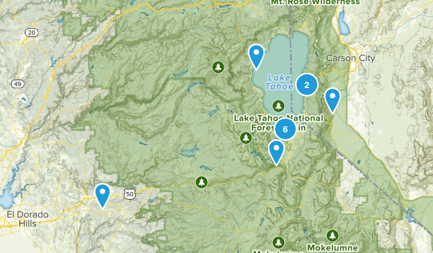 lake tahoe Map