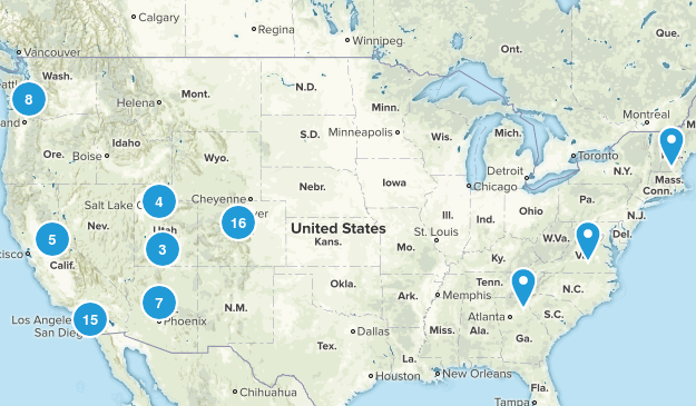 American Hikes Map