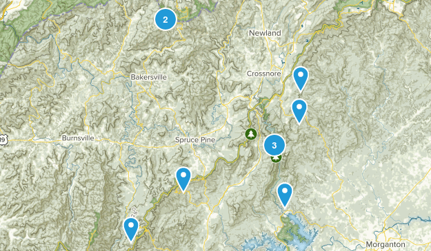 Wanna-do hikes Map