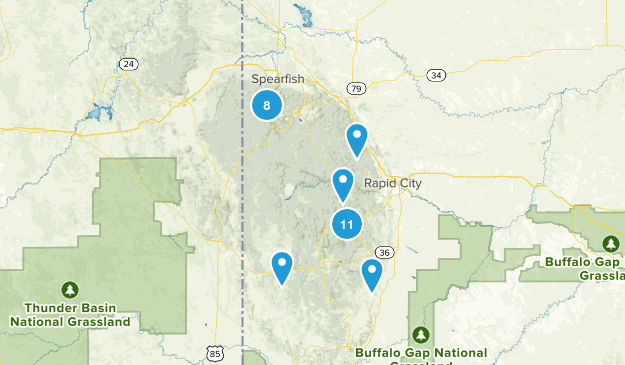 SD hiking Map