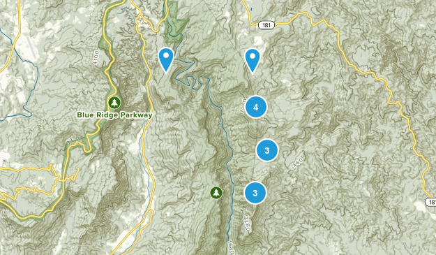 Linville Falls Trip Map