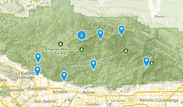 San Gabriel Trails Award Map