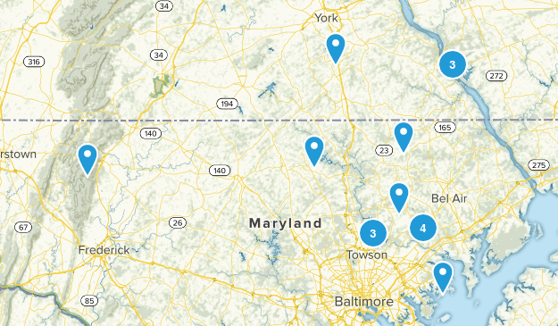 want to hike Map