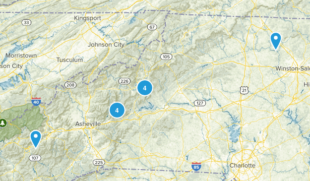 NC Mountains Map