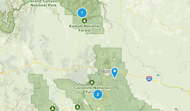 arizona hikes Map