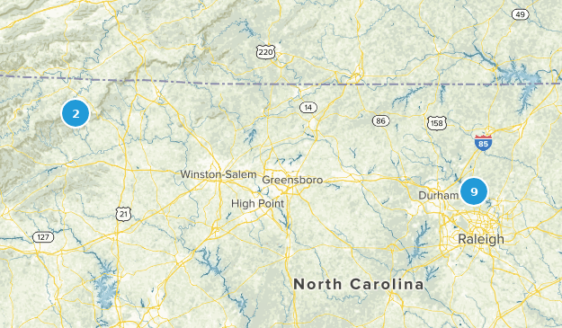 to-do in NC Map