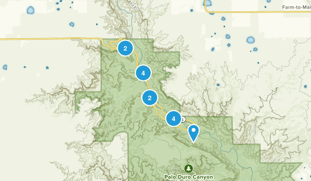 palo duro Map