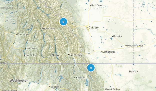 Glacier/BANFF Map