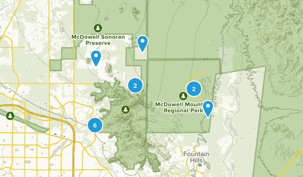McDowell Mountains Map