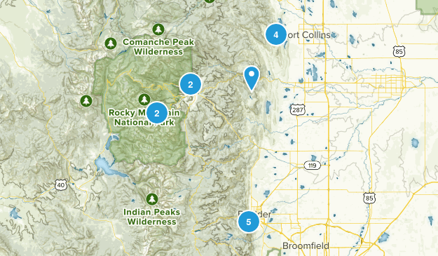 prospective hikes Map