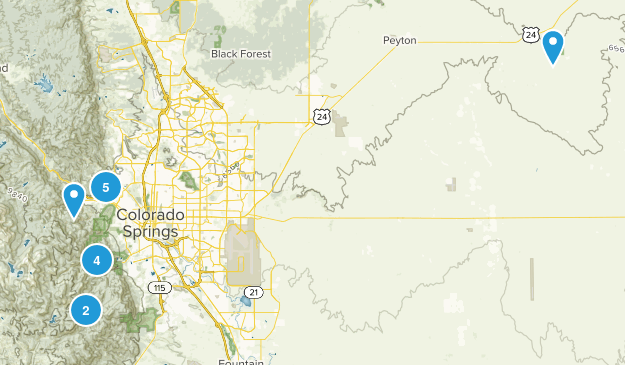CO trip - near colorado springs Map