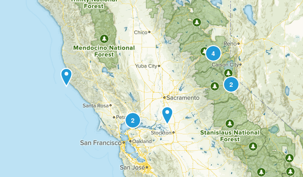 Easy Hikes Map