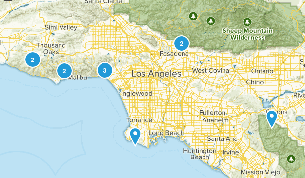 LA Area Trails Map