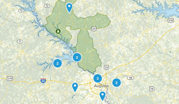 Augusta SC Map
