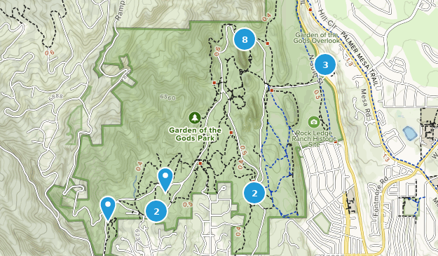 Garden of the Gods Map