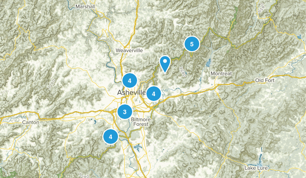 Asheville, NC Map