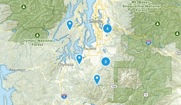 Fall/Winter hikes close Map
