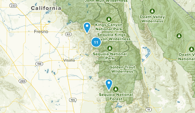 Sequoia National Park Map