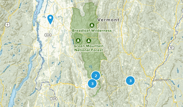 snowshoe options Map
